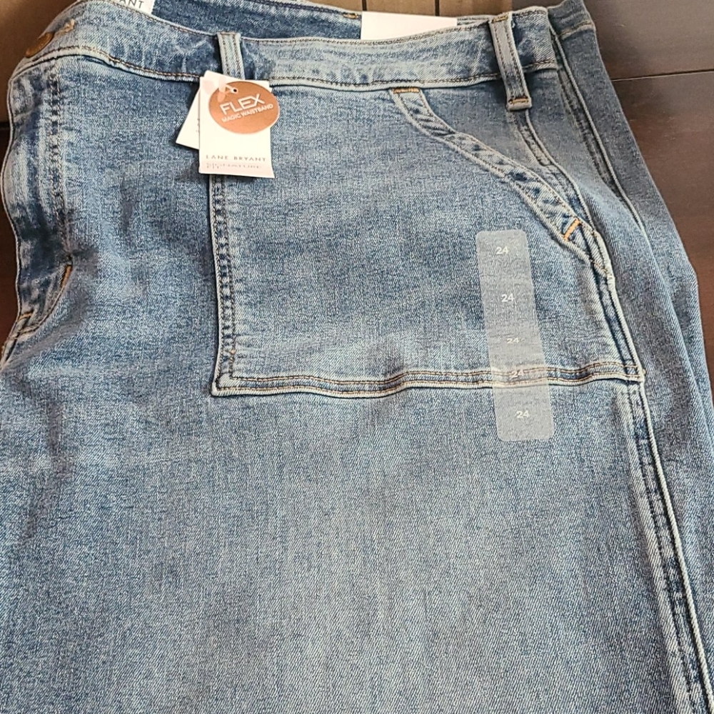 Lane Bryant wide leg jeans